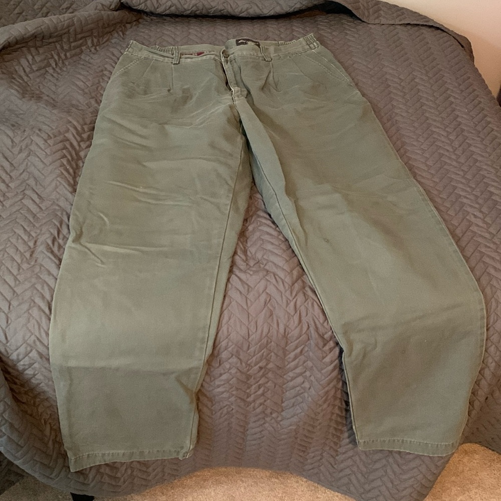 Eddie Bauer Mens Lined Khakis